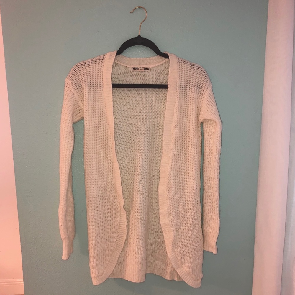 White Knit Cardigan